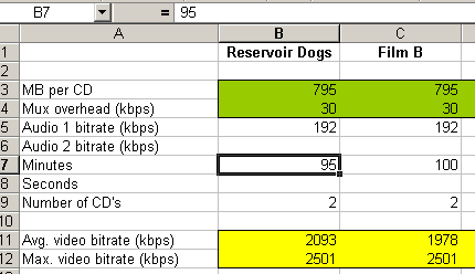 Excel Spreadsheet